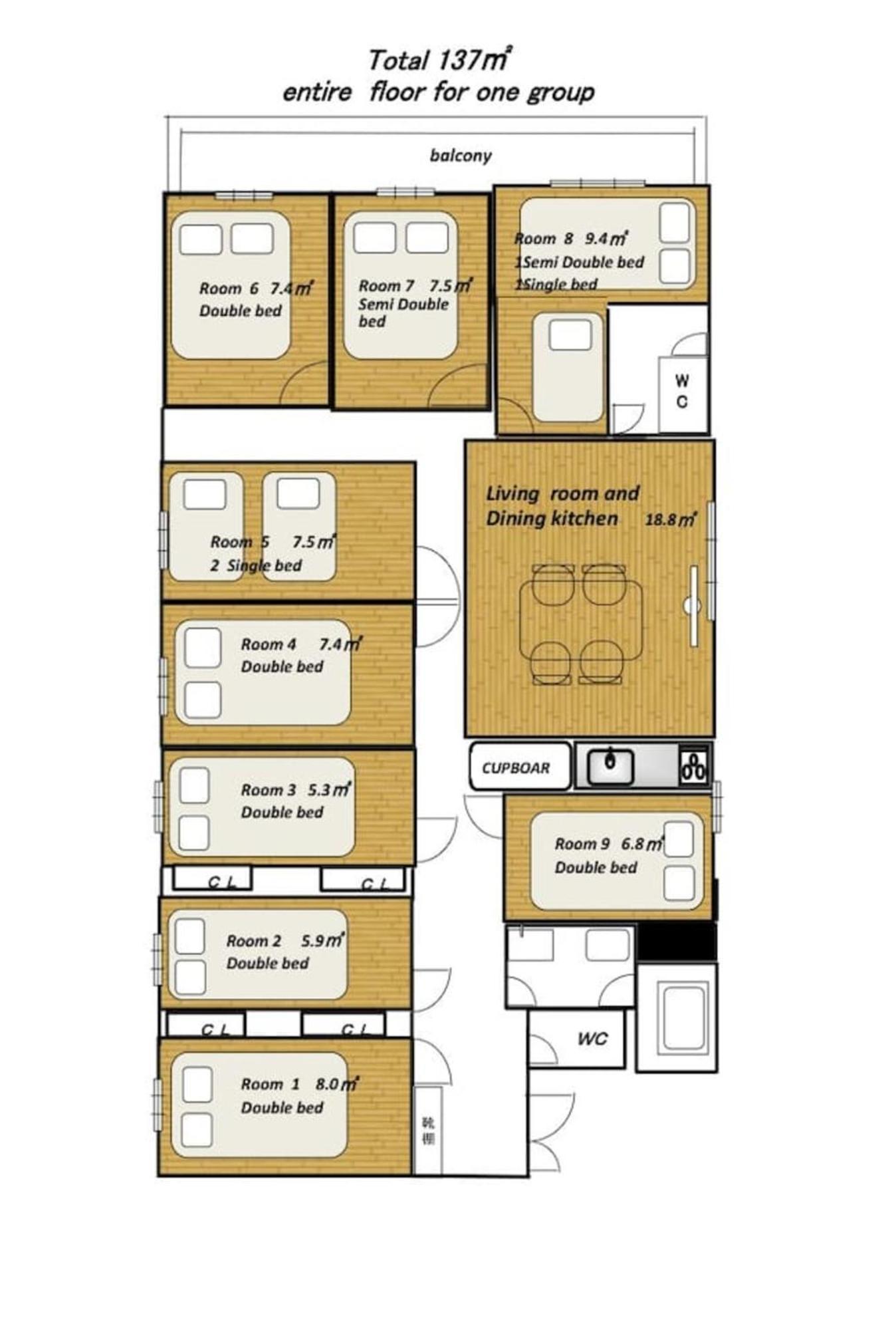 M-Haneda Lex Apartment 137Sqm 3Bdr Max24 Ppl 1Min From Sta Freeparking Präfektur Tokio Exterior foto